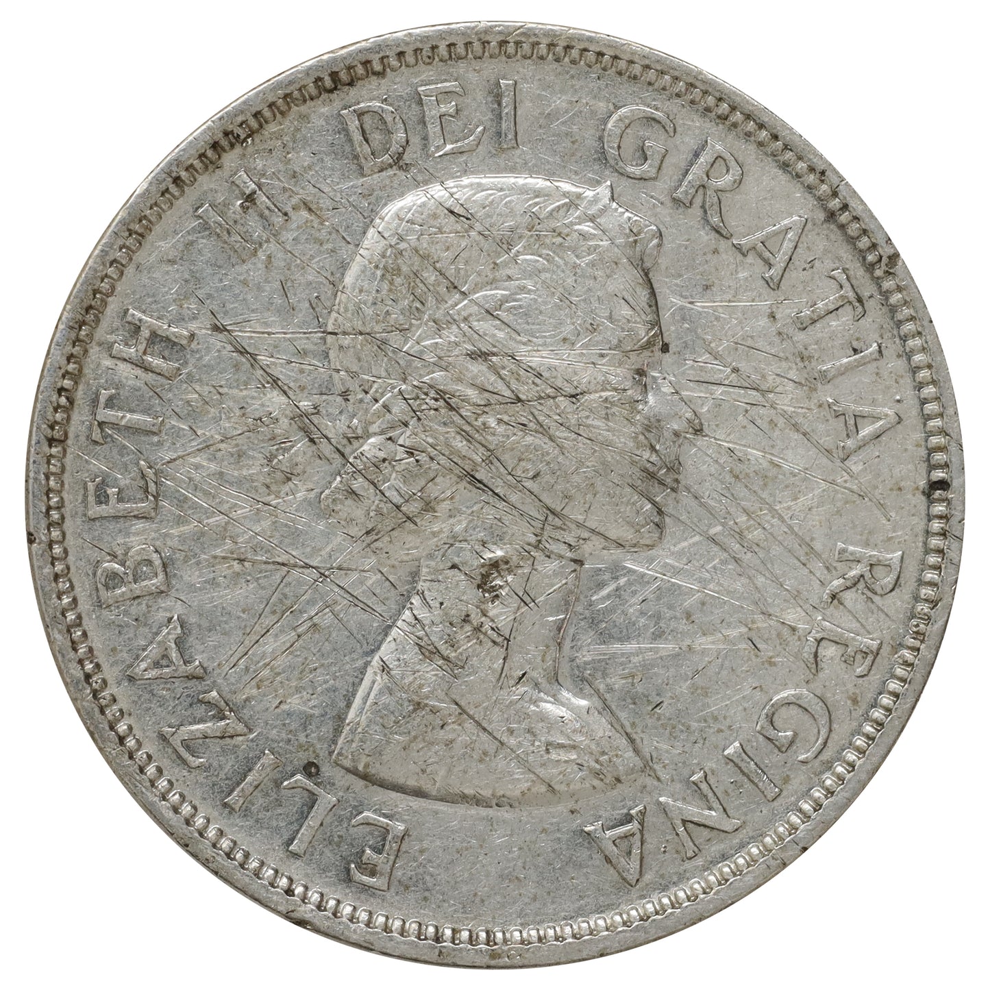 1956 Canada Dollar Extra Fine (EF40) Scratched, cleaned, or impaired