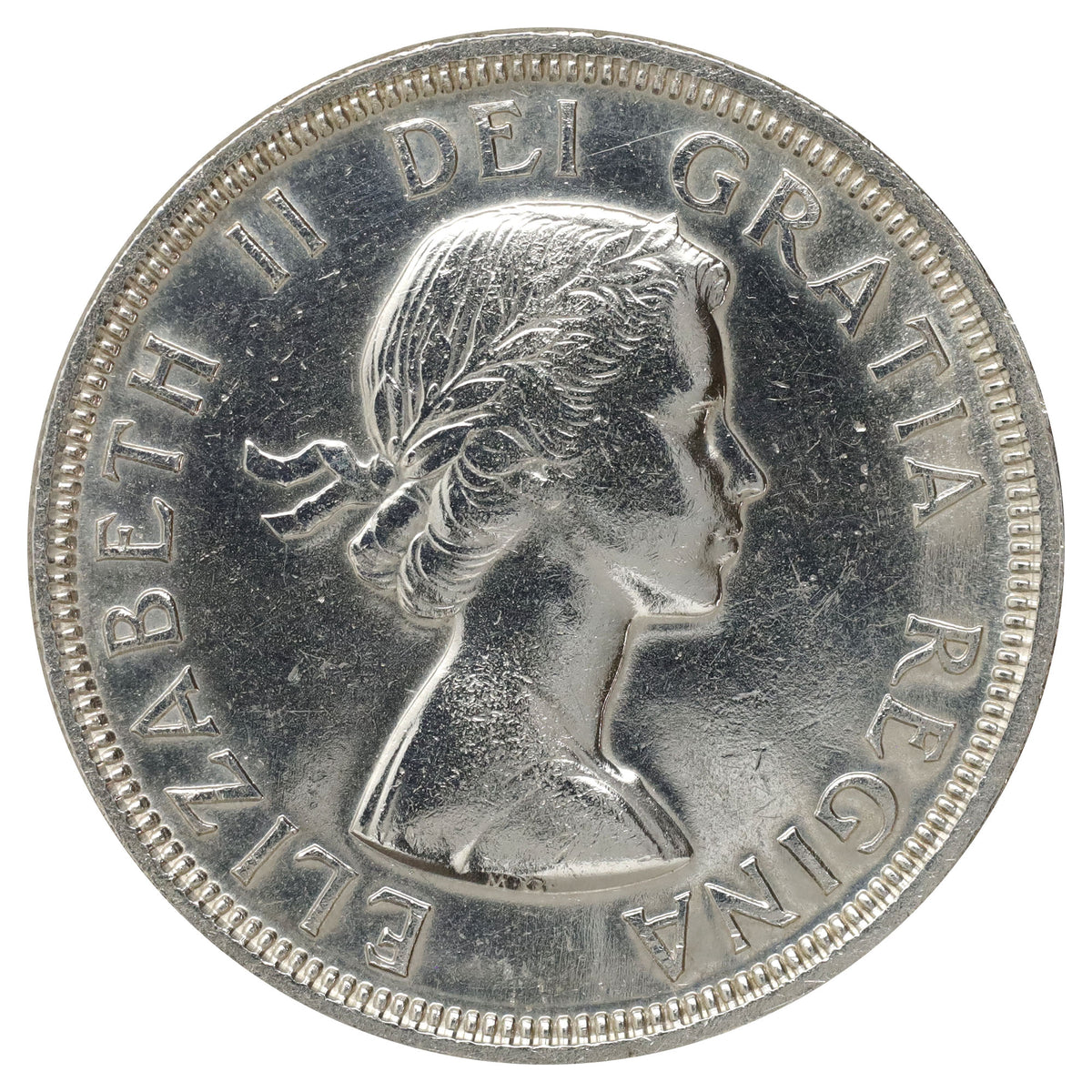 1954 Canada Dollar EF-AU (EF45) Cleaned, Scratched, or Impaired