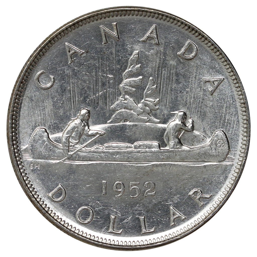 1952 Canada Dollar EF-AU (EF45) Cleaned