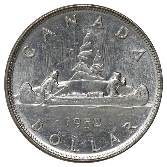 1952 Canada Dollar EF-AU (EF45) Cleaned