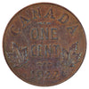 1922 Canada 1-cent F-VF (F15) Scratched, Cleaned, or Impaired