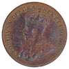 1922 Canada 1-cent F-VF (F15) Scratched, Cleaned, or Impaired