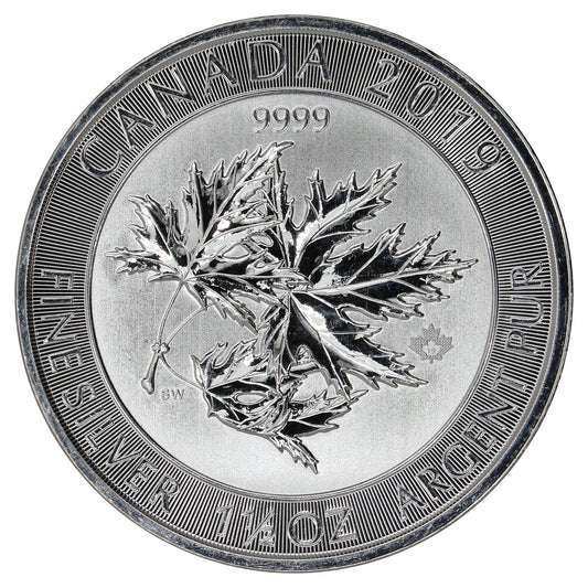 2019 Canada $8 Superleaf Maple 1.5oz .9999 Fine Silver (No Tax) May contain scratches.