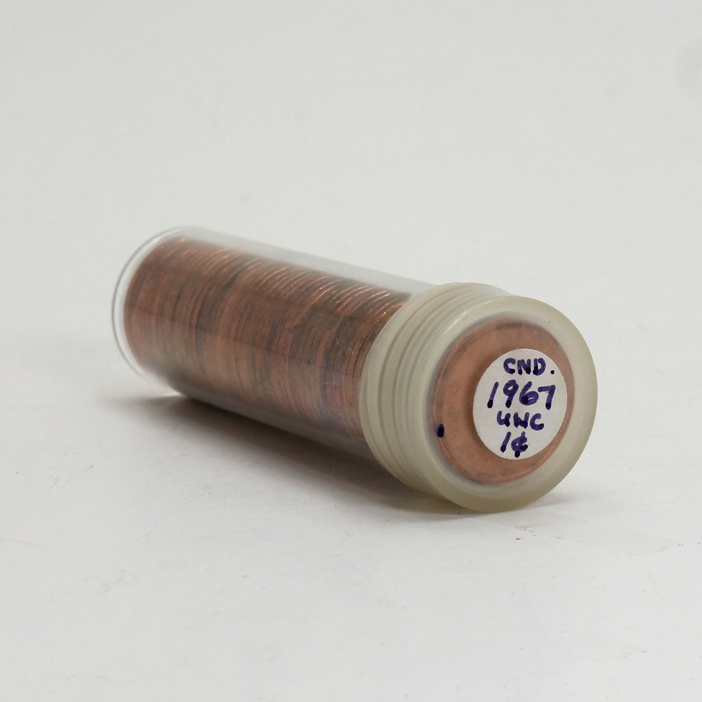 1967 Canada Commemorative 1-cent Roll of 50pcs. Mint State (some toned)