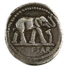 Ancient Rome 49BC Traveling Mint in Gaul Julius Caesar Silver Denarius Very Fine (VF-20) $