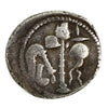 Ancient Rome 49BC Traveling Mint in Gaul Julius Caesar Silver Denarius Very Fine (VF-20) $