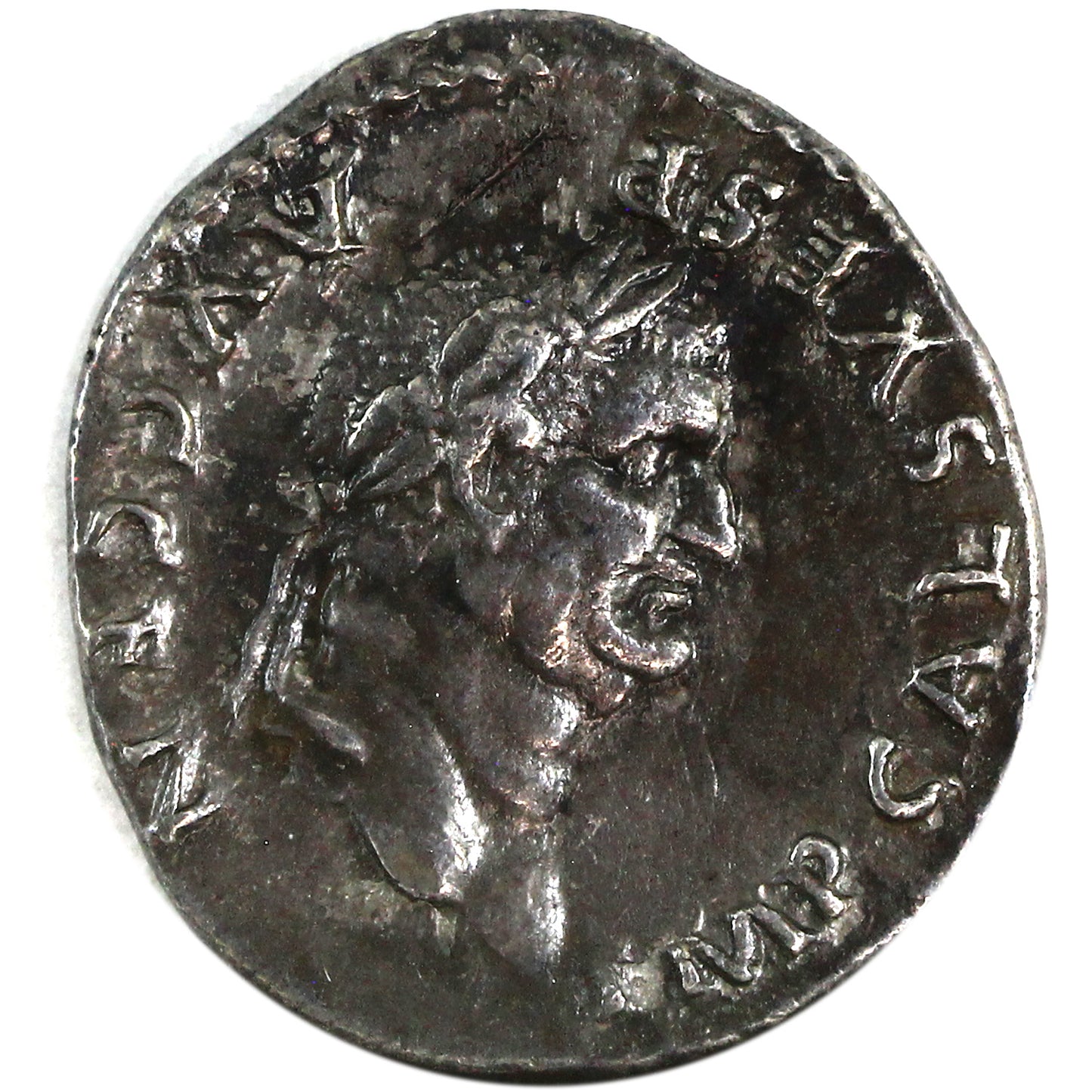 Ancient Rome 73AD Pontif Maxim Vespasian Silver Denarius EF-AU (EF45) $