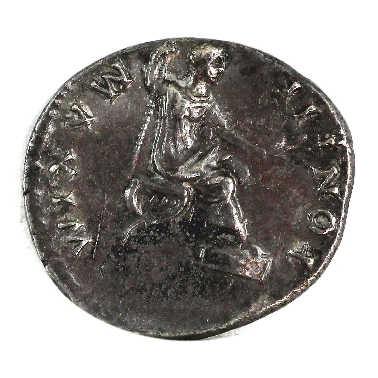 Ancient Rome 73AD Pontif Maxim Vespasian Silver Denarius EF-AU (EF45) $