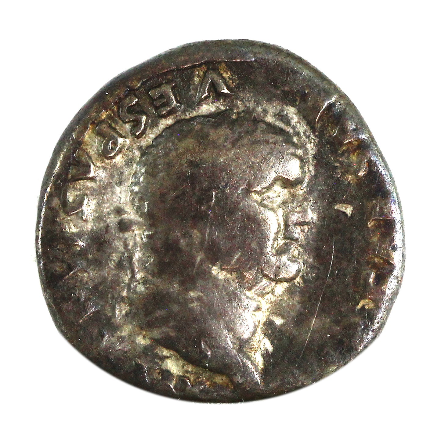 Ancient Rome 75AD Vespasian Denarius Fine (F12) $