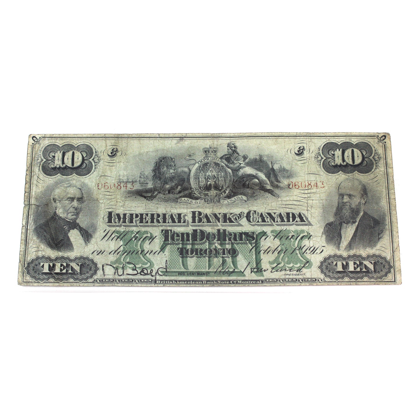 375-16-10 1915 Imperial Bank $5 Various-Howland, Legacy Certified F-15 (repaired)