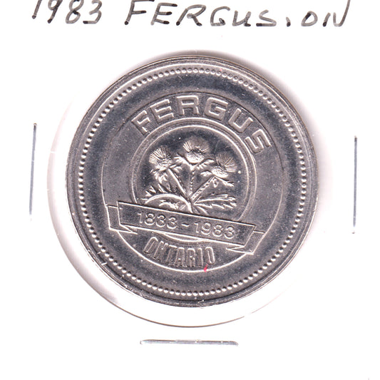 1983 Fergus, ON, Sesquicentennial Dollar Trade Token
