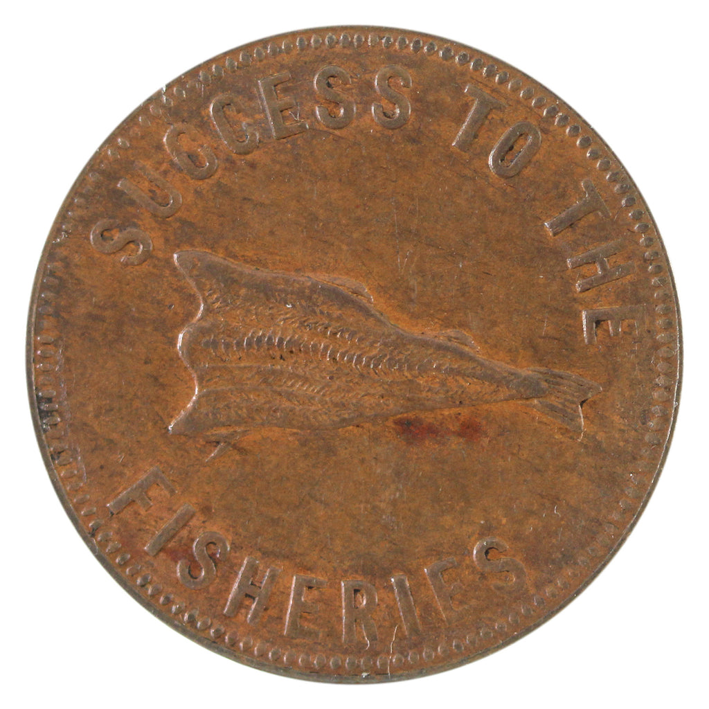 Error PE-5B1 1860 PEI Speed the Plough Broken Die, Die Clash Almost Uncirculated (AU-50)