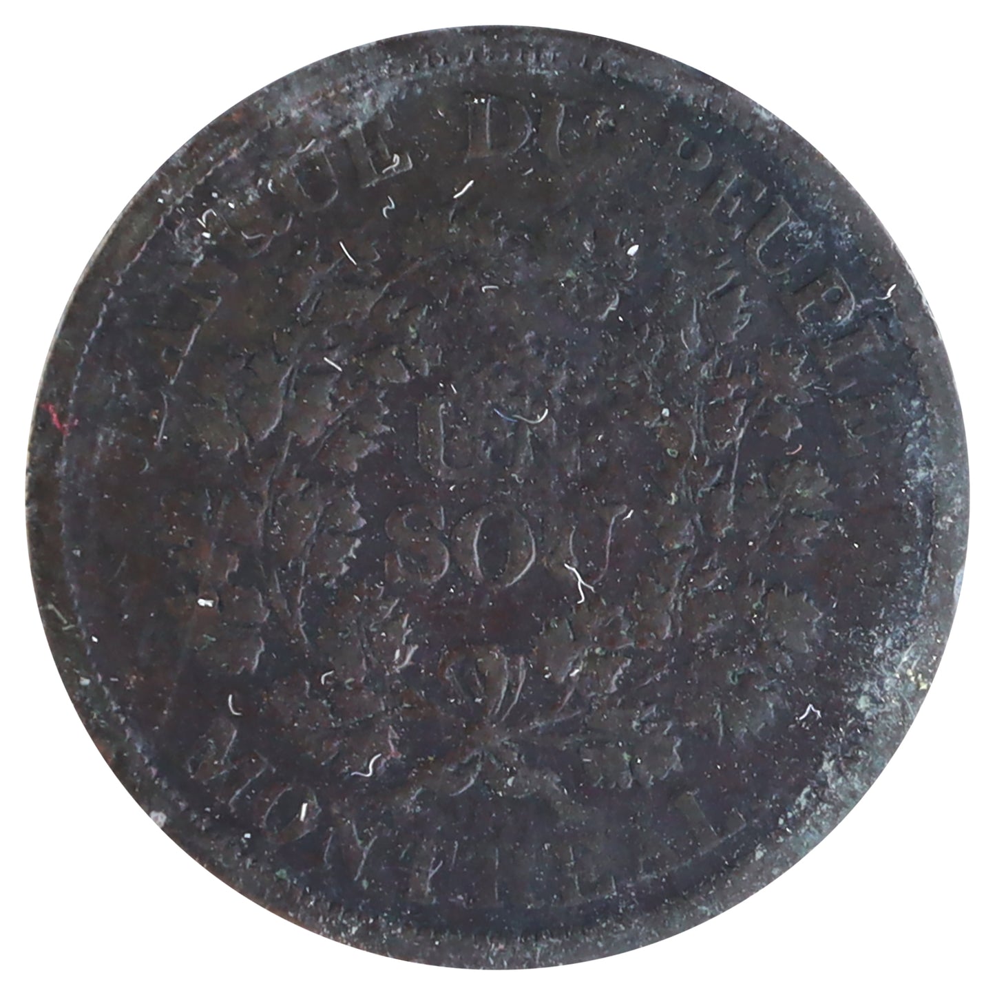 LC-5A3 (1838) Lower Canada Banque du Peuple Montreal Un Sou Token ICCS Certified VF20 BR# 715