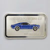 1970 Blue Ford Mustang Boss 429 1oz .999 Silver Art Bar (No Tax) Light Toning