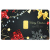 Karatbars 1 gram Gold Bar in Merry Christmas & Happy New Year Assay Card (No Tax)