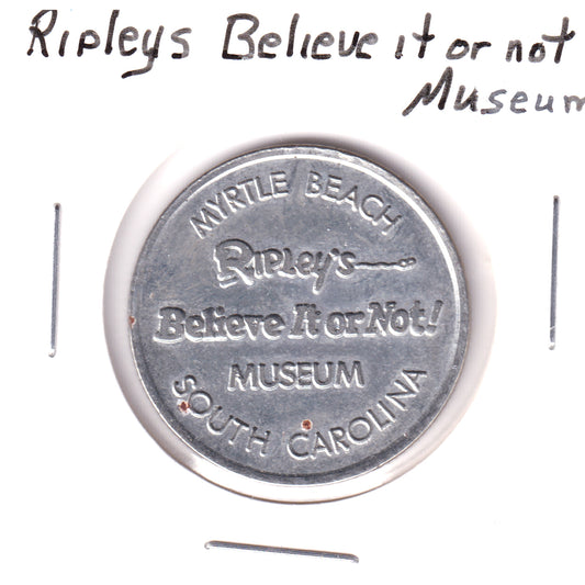 Myrtle Beach, South Carolina Ripleys Believe It or Not Museum Good Luck Souvenir Token