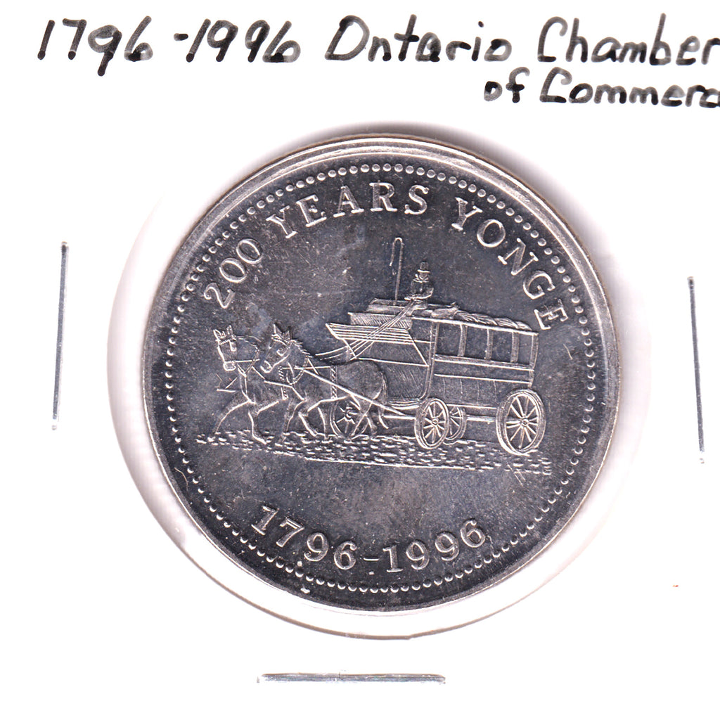 1796-1996 Ontario Chamber of Commerce 200 Years Yonge Token
