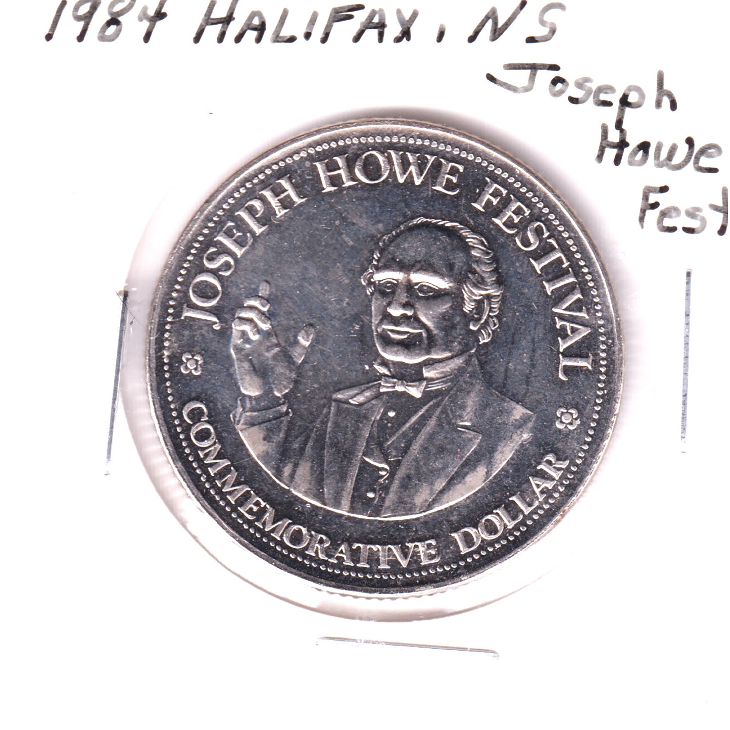 1984 Halifax, NS Joseph Howe Festival Commemorative Dollar Token