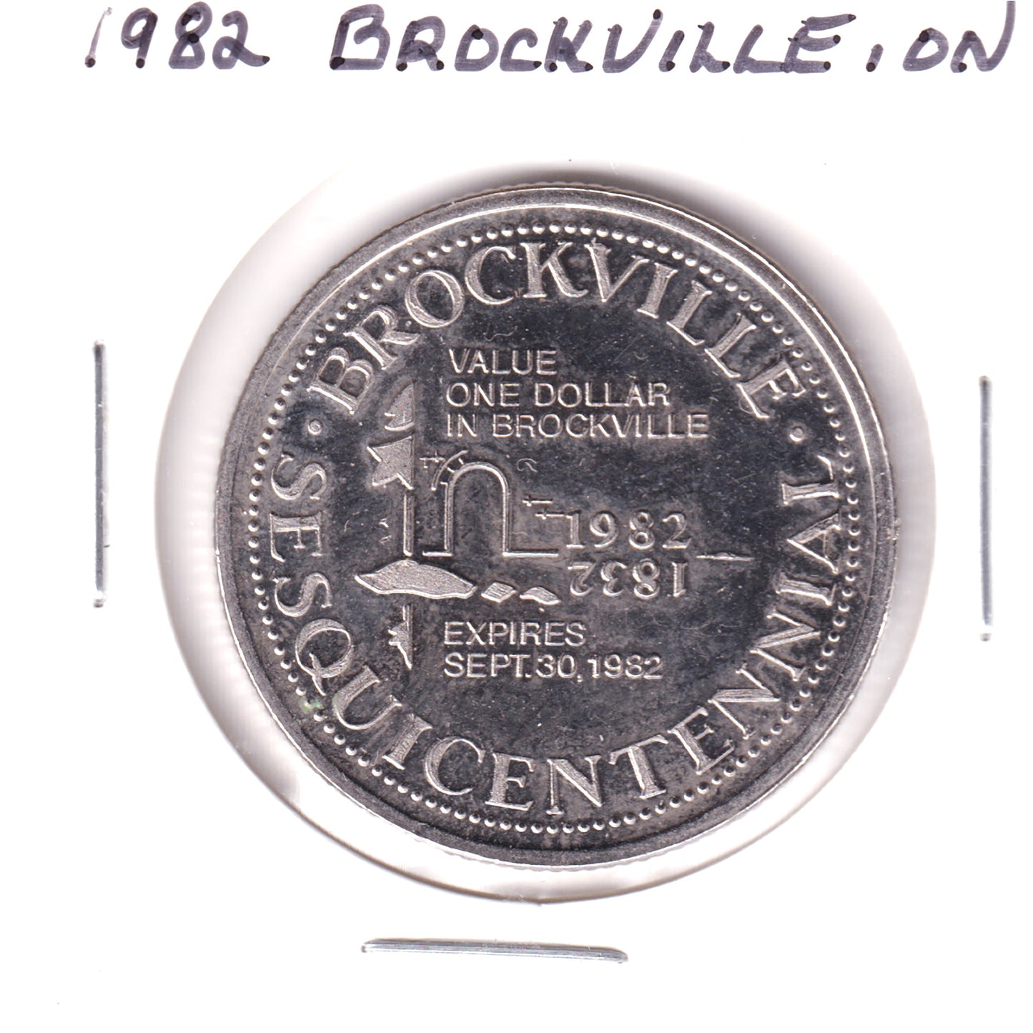 1982 Brockville, ON Sesquicentennial 150 Token