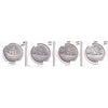 Lot of 4x 1949-1954 Canada Dollar, UNC to BU, 4Pcs. (Impaired)