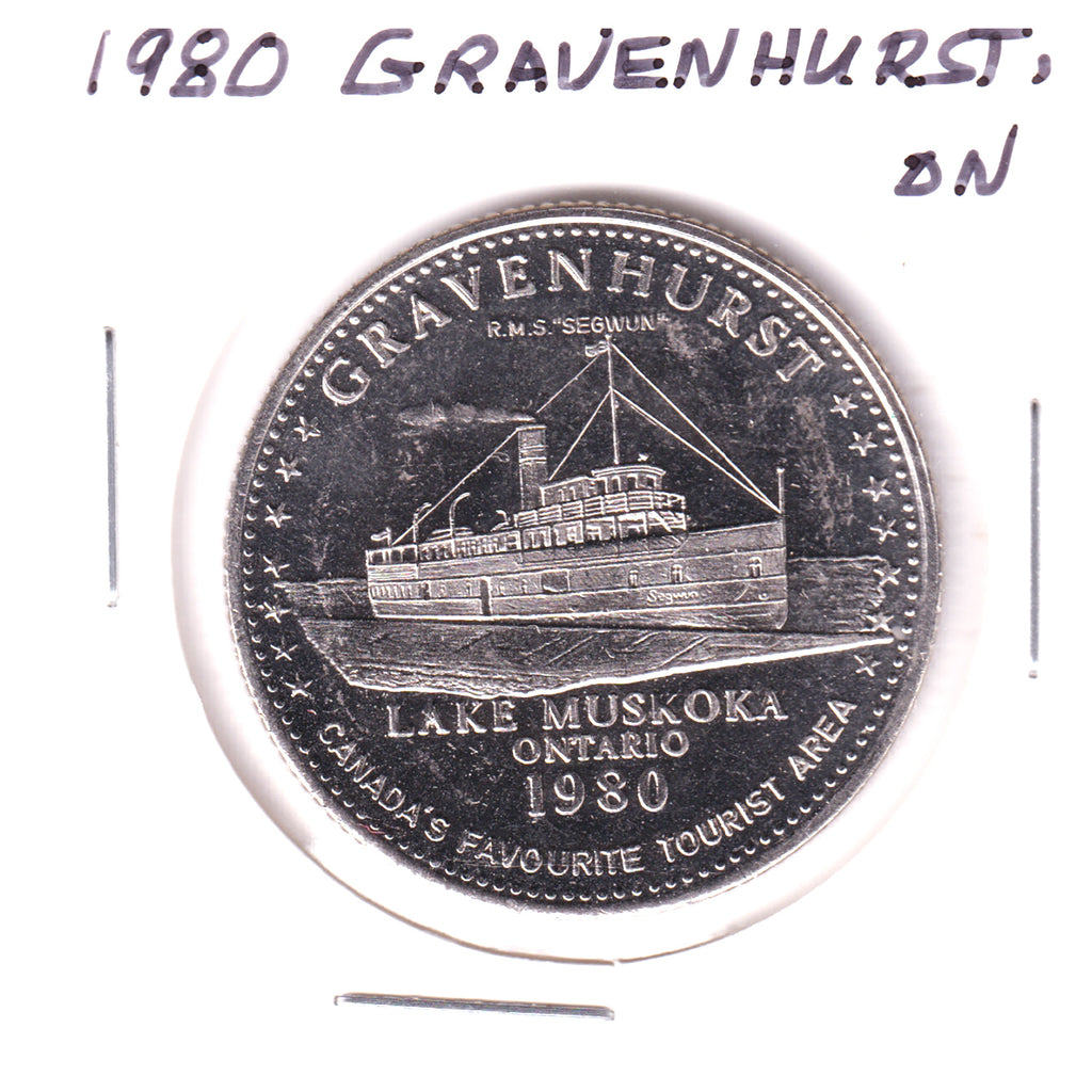 1980 Gravenhurst, Ontario Lake Muskoka Opera House Trade Dollar Token