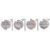 Lot of 4x 1939-1953 Canada Dollar, VF to AU-UNC, 4Pcs. (Impaired)