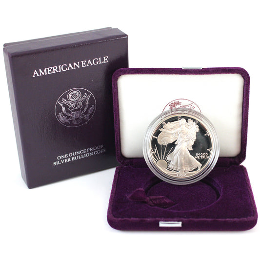 1992 S United States Silver Eagle 1oz .999 Fine Silver (No Tax)