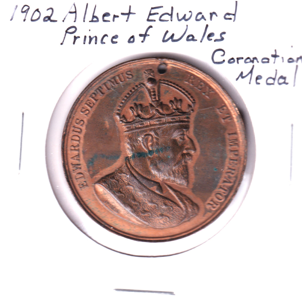 1902 Albert Edward Prince of Wales Coronation Medal