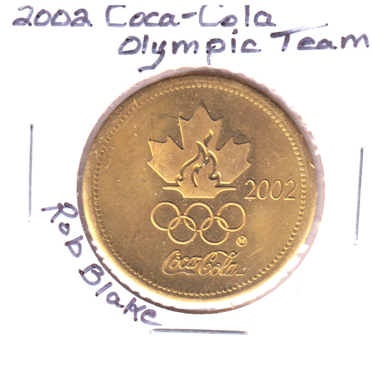 2002 Coca-Cola Olympic Team - Rob Blake Token