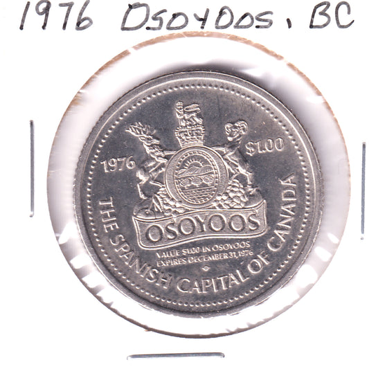 1976 Osoydos, BC - The Spanish Capital of Canada Token