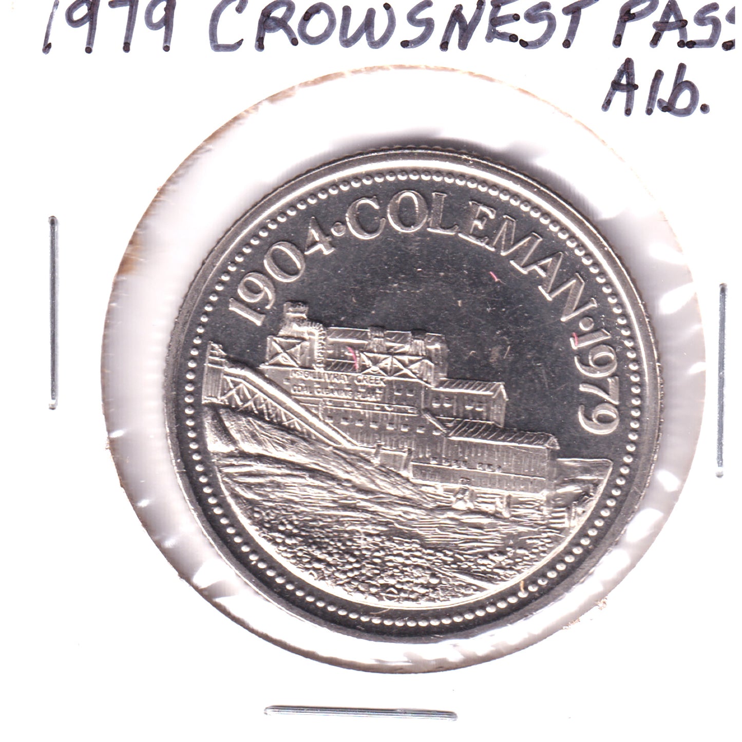 1979 Crowsnest Pass, Alberta $1 Token
