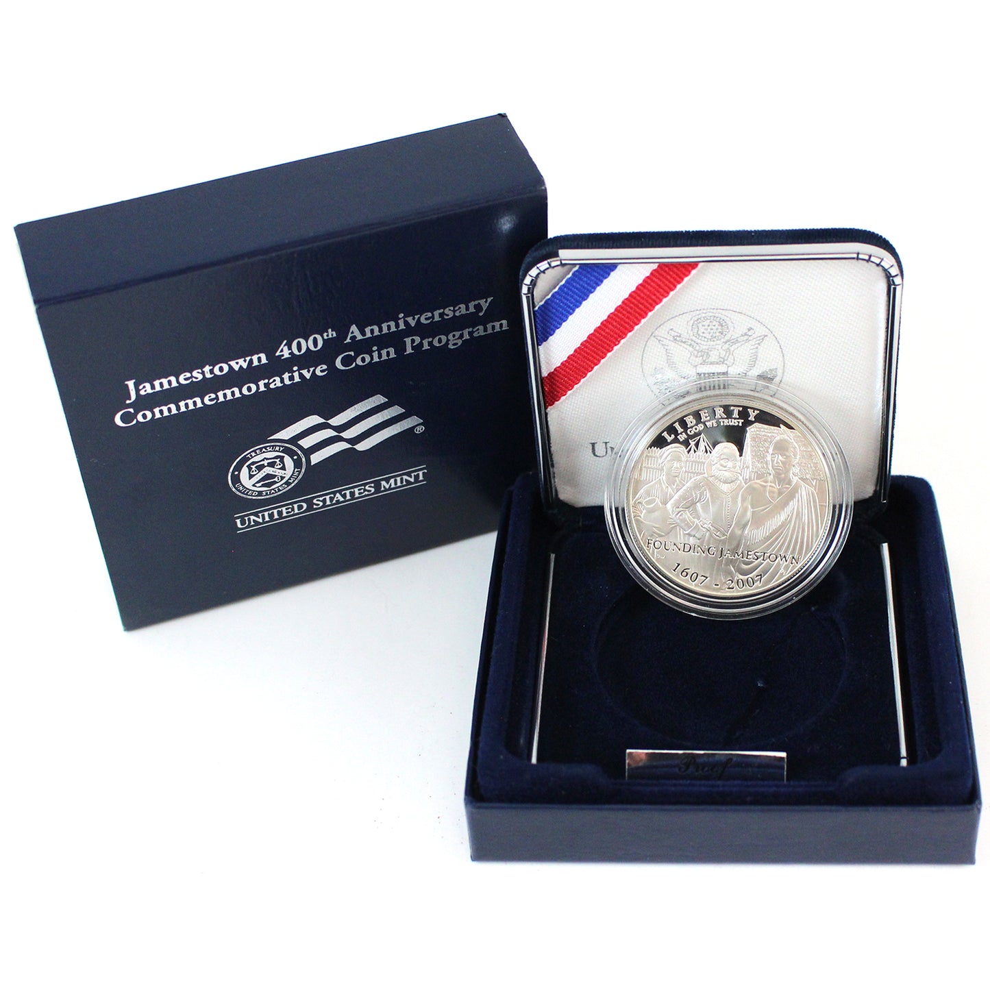 2007 USA Jamestown 400th Anniversary Silver Proof Commemorative Coin
