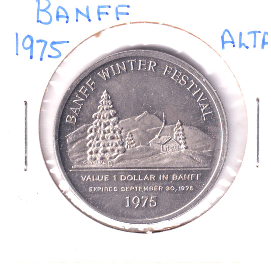 1975 Banff, AB Indian Days Dollar Token