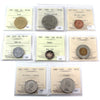 Lot of 8x 1953-1996 Canada Decimal ICCS Certified MS-63 to SP-66