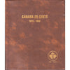 Lot of 57x 1968-1999 Canada 25-Cents Collection in Uni-Safe Album