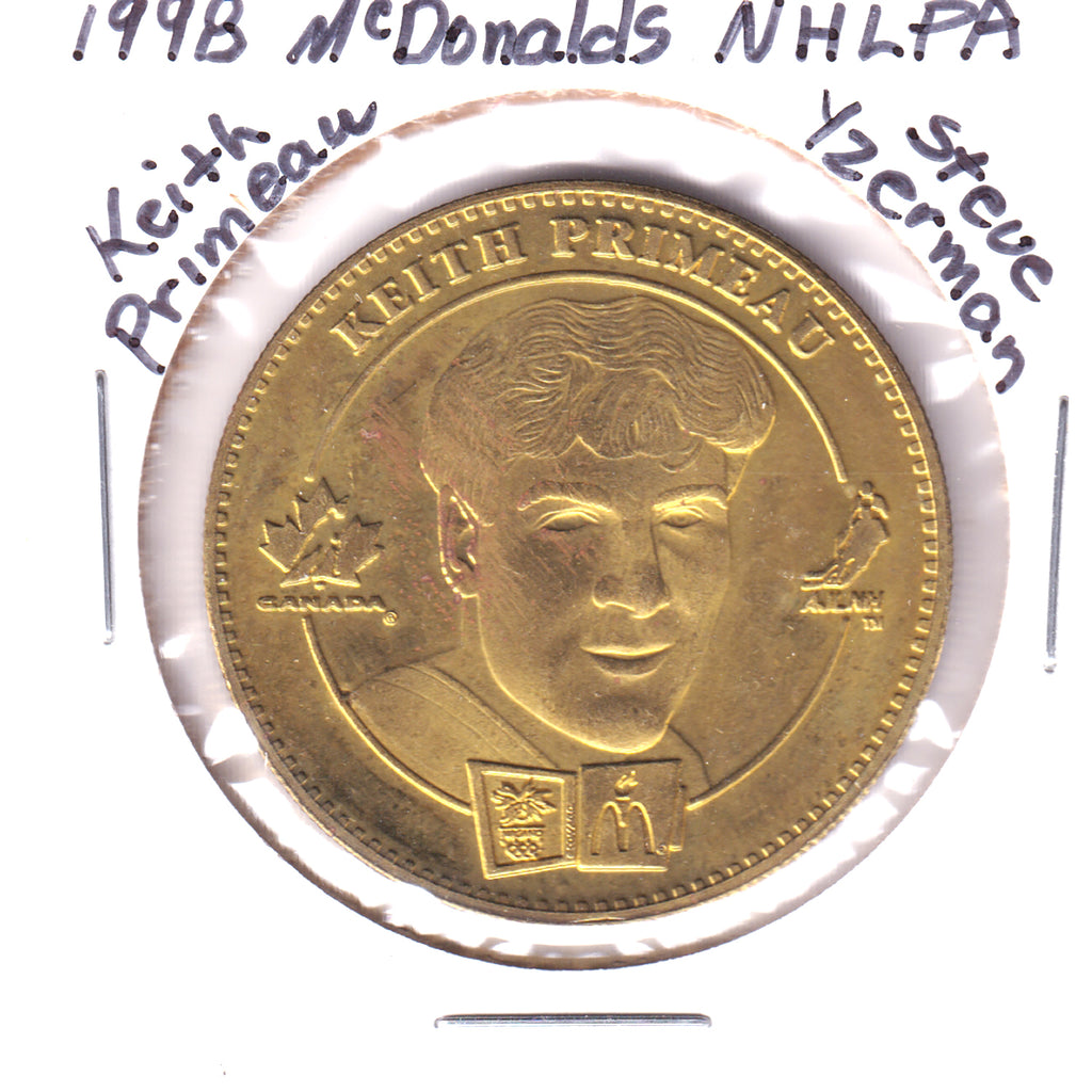 1998 McDonalds NHLPA Keith Primeau & Steve Yzerman Token