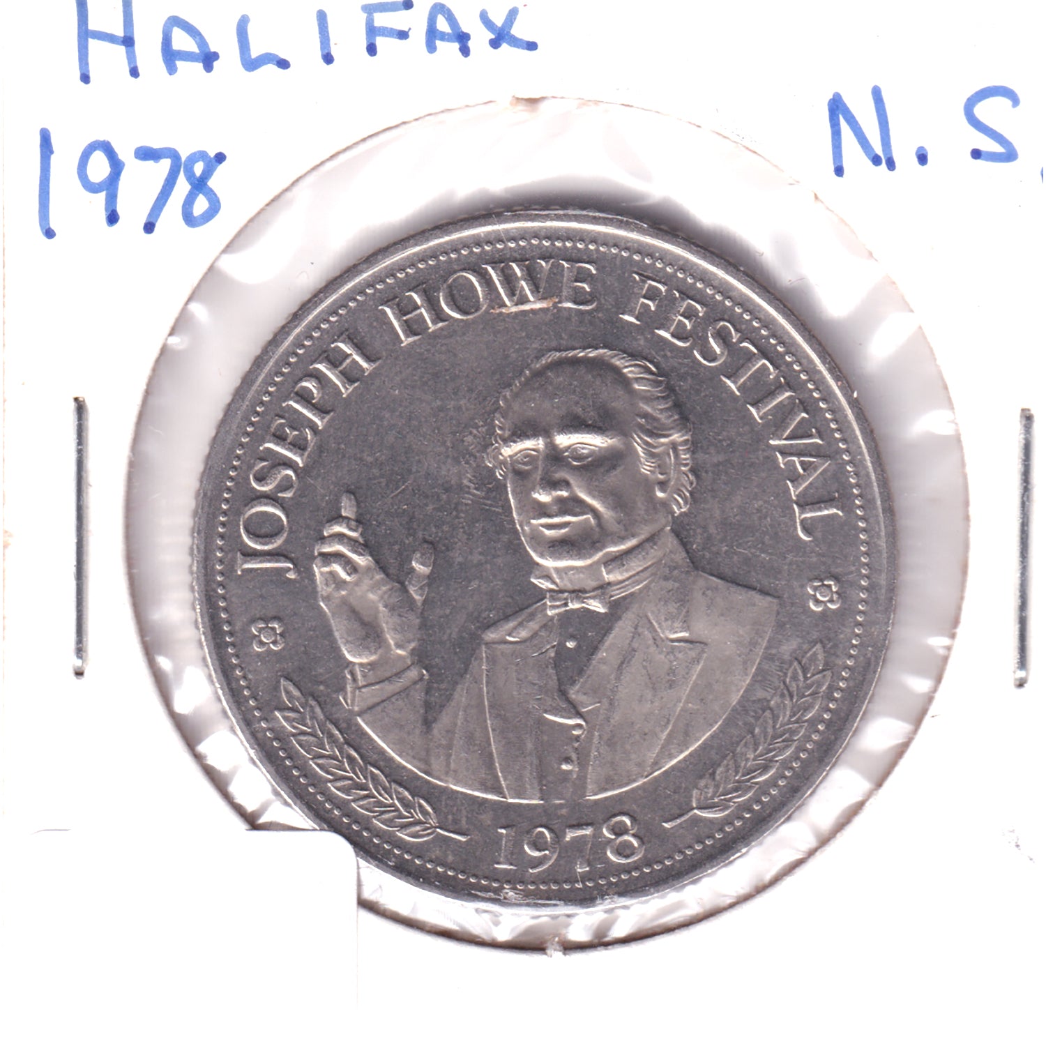 Joseph Stock 1978 Halifax, NS Joseph Howe Festival Token – Colonial Acres Coins