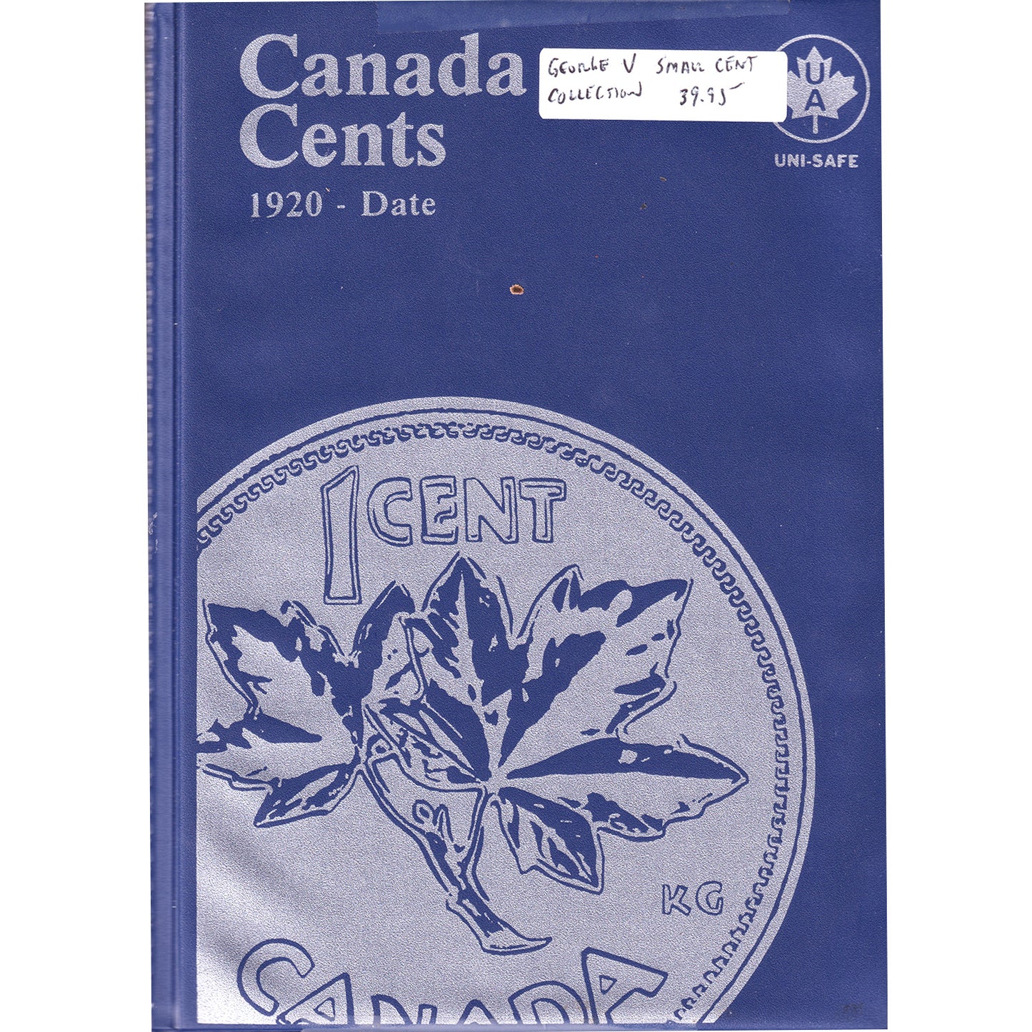 Canada George V Small 1-Cent Collection in Uni-Safe Album