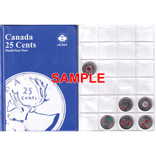Canada 25-Cents Collection in Uni-Safe Album