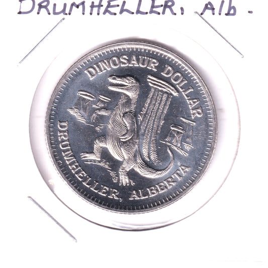 Drumheller, AB Tyrrell Museum Dinosaur Dollar Token