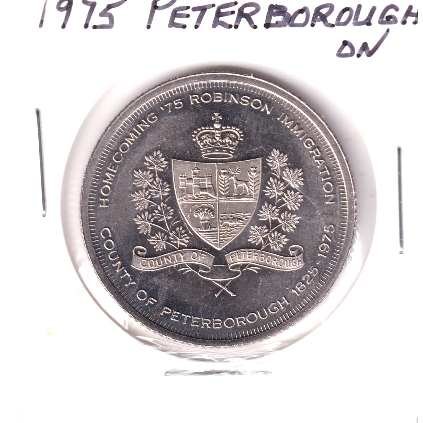 1975 Peterborough, ON Anniversary Dollar Token