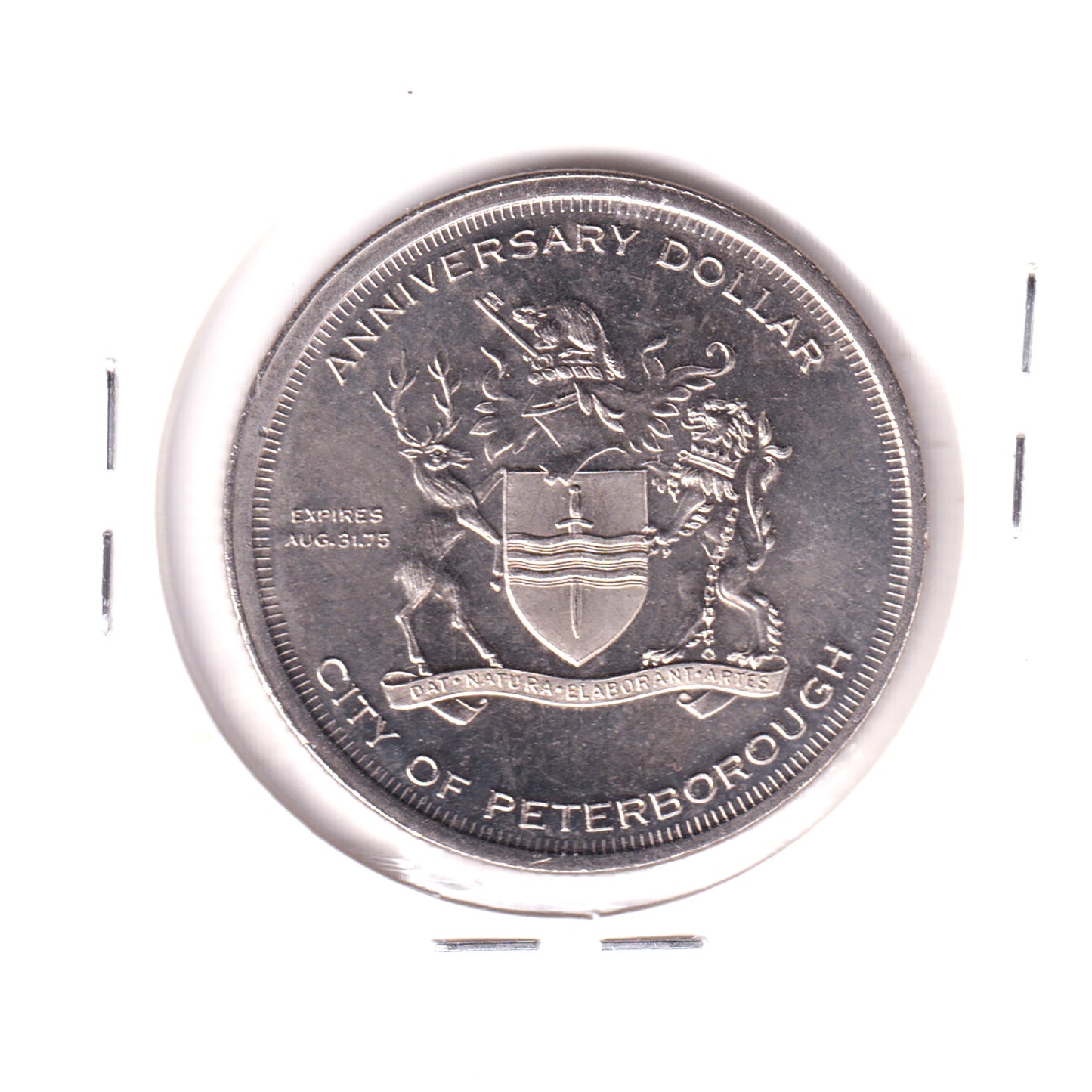 1975 Peterborough, ON Anniversary Dollar Token
