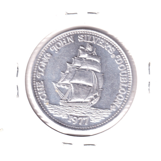 1977 "One Long John Silver's Doubloon" $1 Restaurant Token
