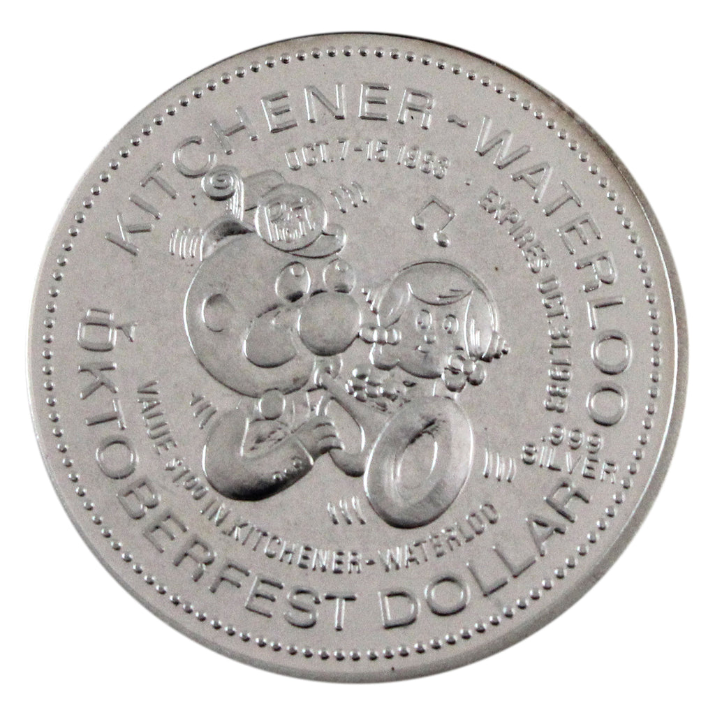 1983 Kitchener-Waterloo Oktoberfest Silver Token (Lightly toned)