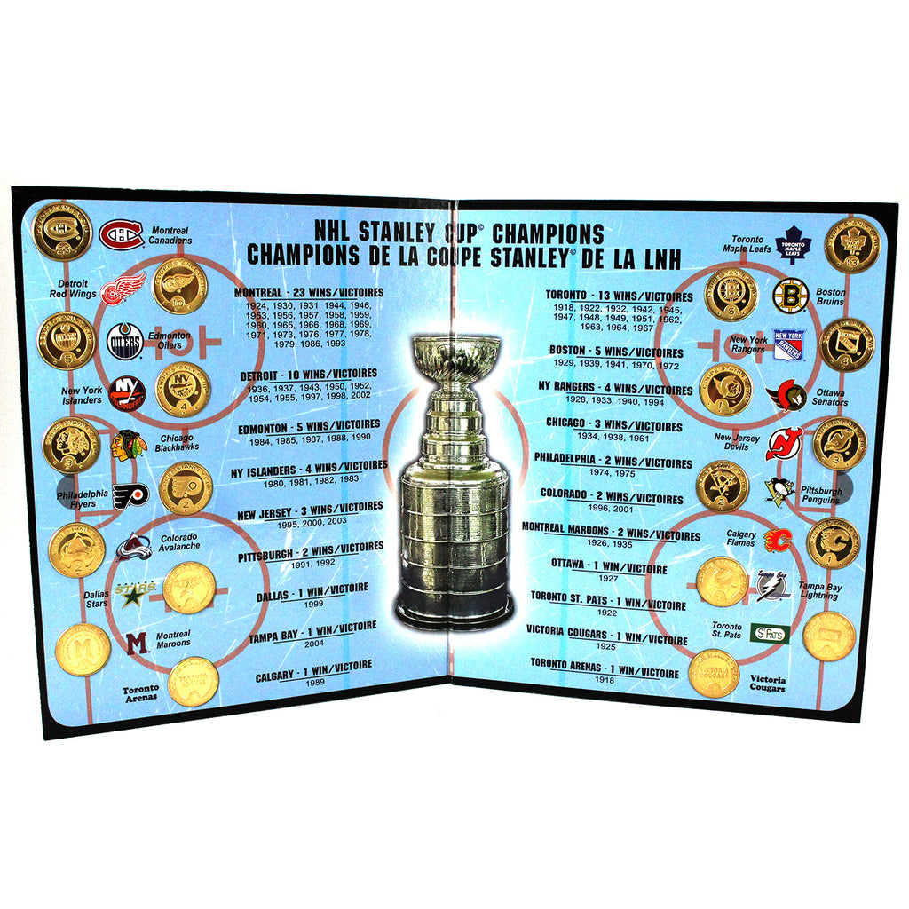 2005 Stanley Cup Commemorative Medallion Collection in Folder (light wear)