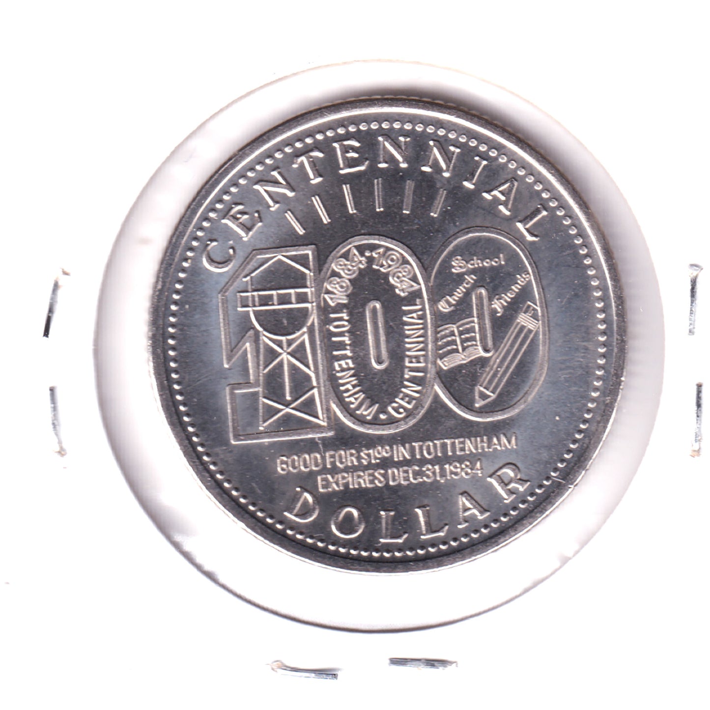 1984 Tottenham, ON Centennial Dollar