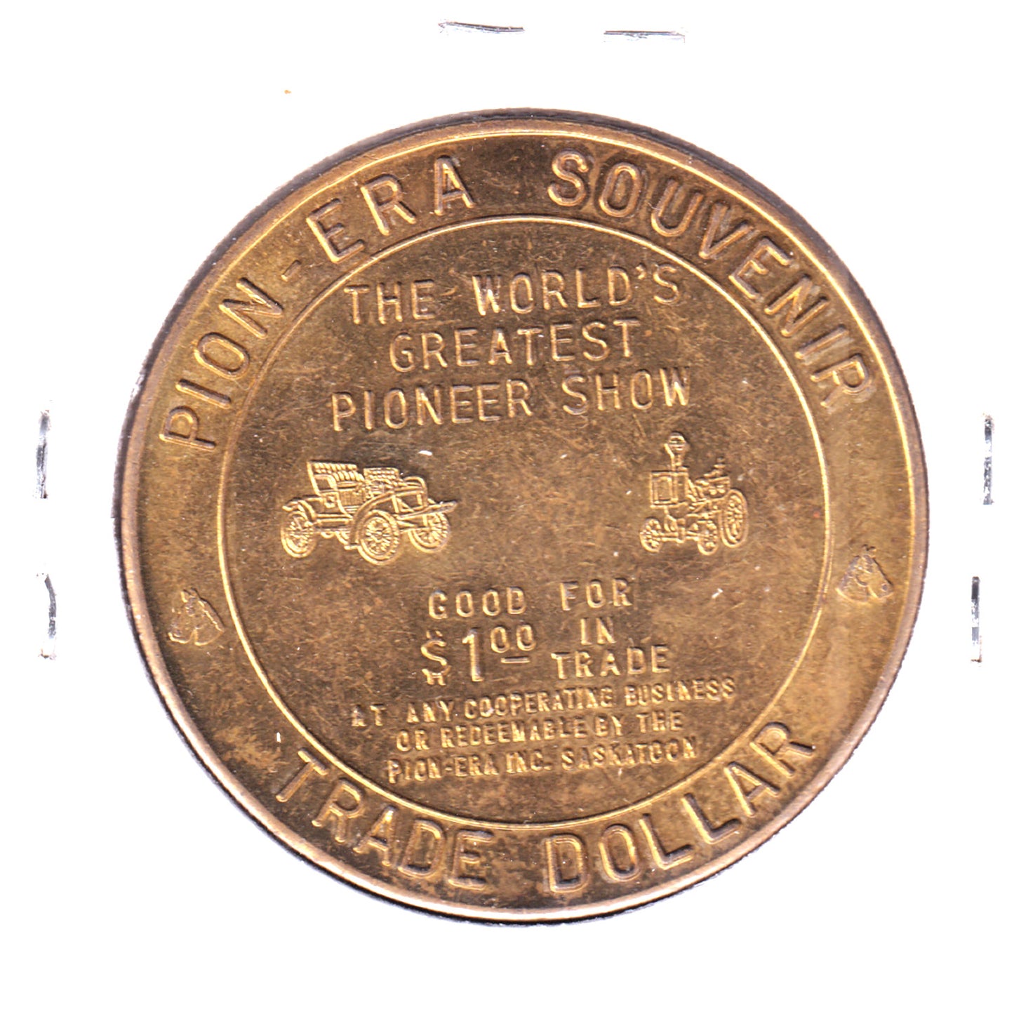 1966 Saskatoon, Saskatchewan Diamond Jubilee Trade Dollar Token