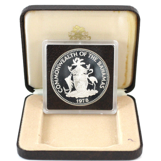 1978 Commonwealth of The Bahamas $10 Proof Coin in Case (Toned)