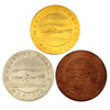 Lot of 3x Canada Maritime Forces Silver, Gold & Copper Plated Medals (Scratched) 3pcs
