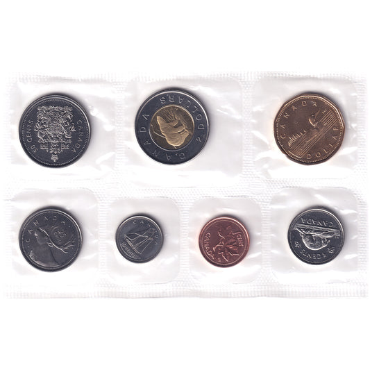 2002 Canada Proof Like Set In Pliofilm